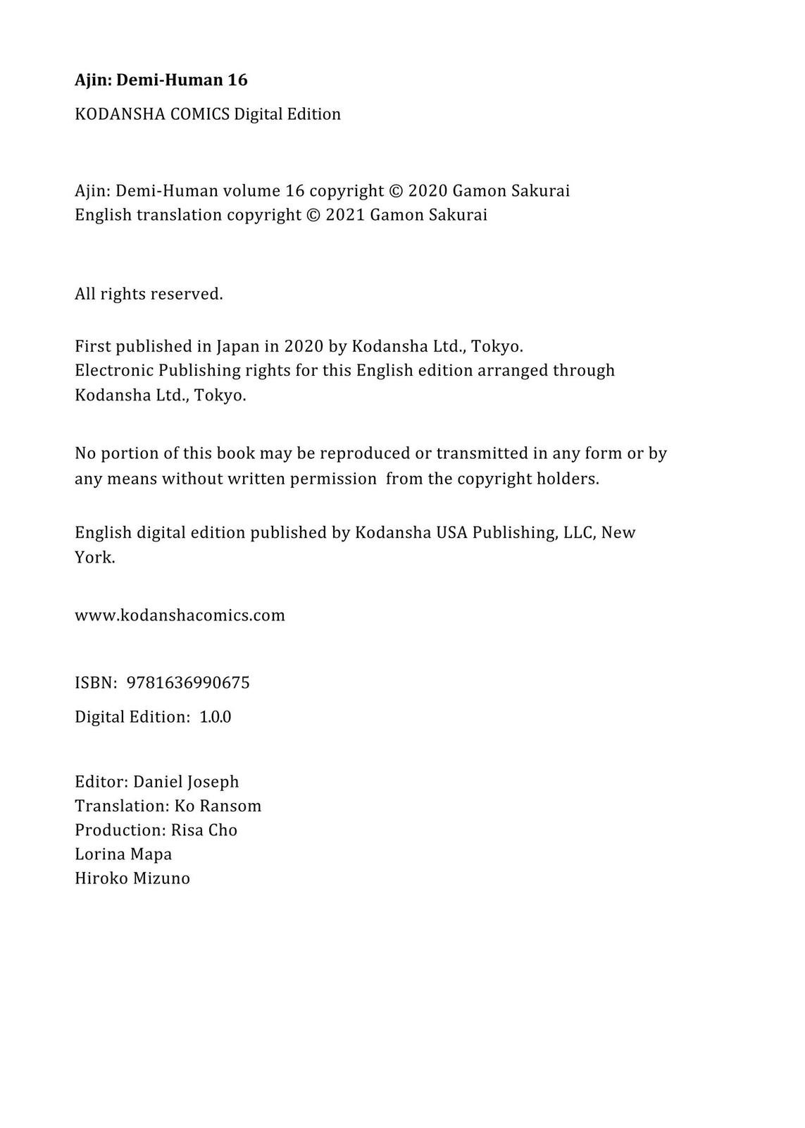Read Ajin_ Demi Human EN Manga Online