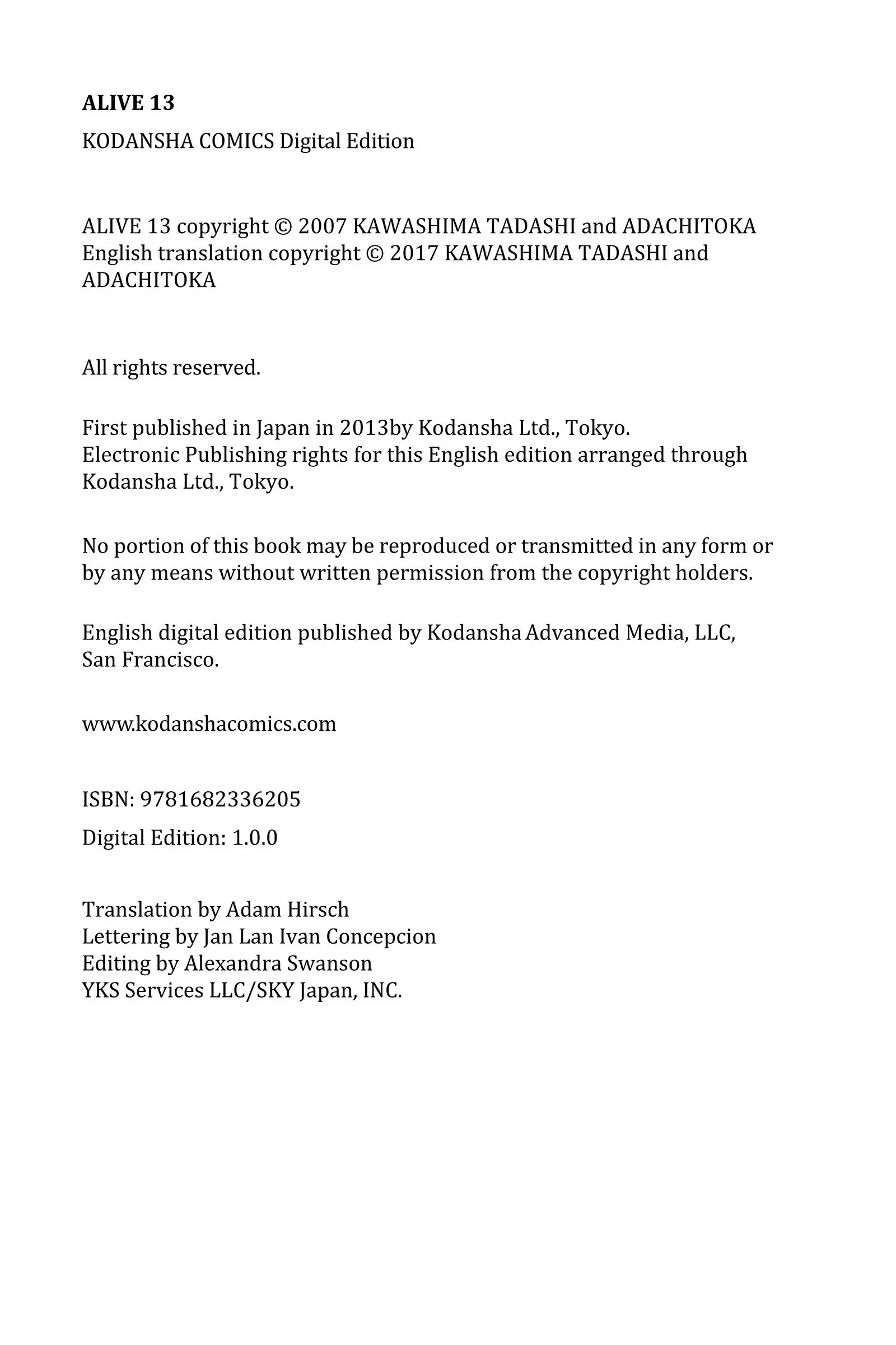 Read Alive_ The Final Evolution EN Manga Online