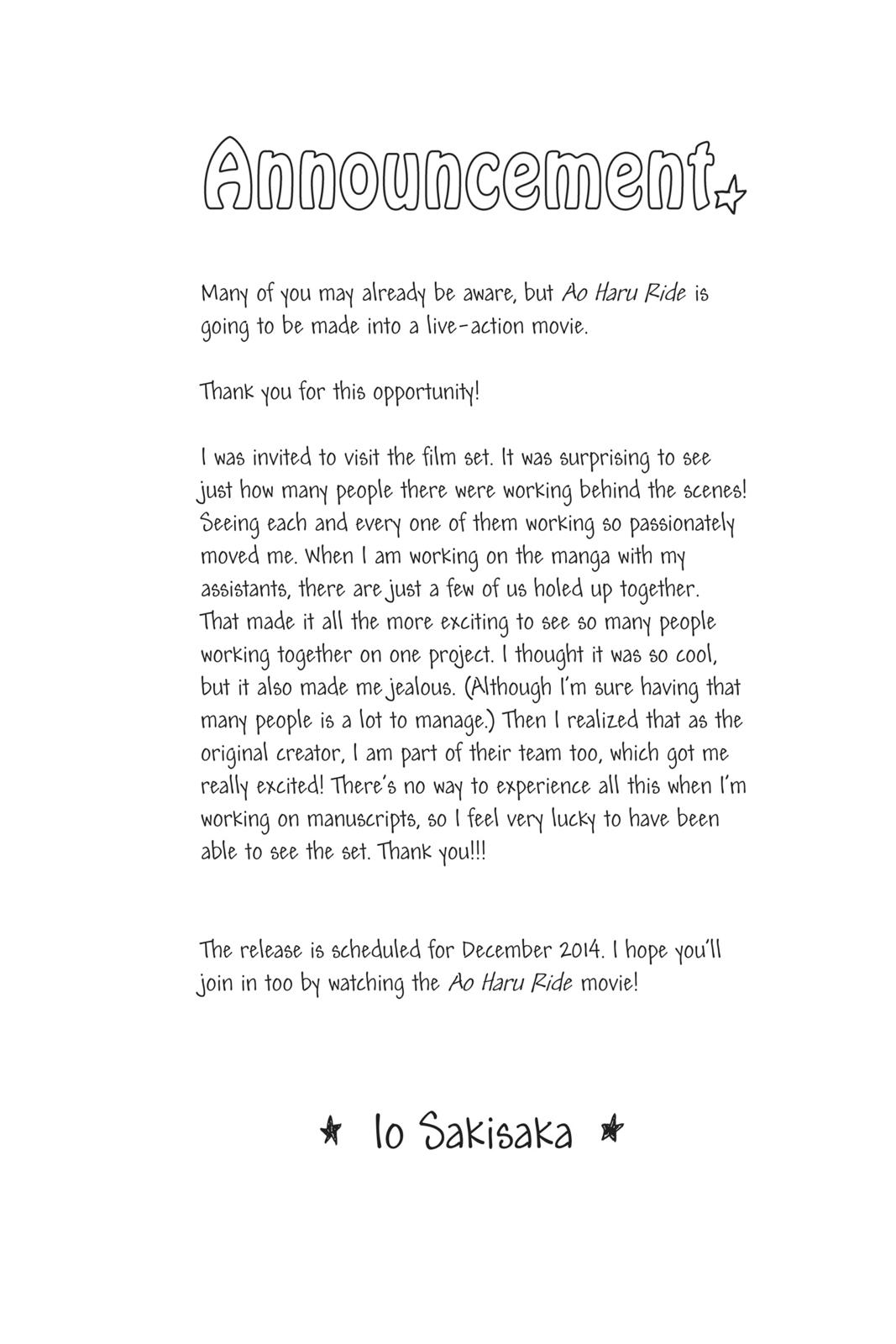 Read Ao Haru Ride EN Manga Online