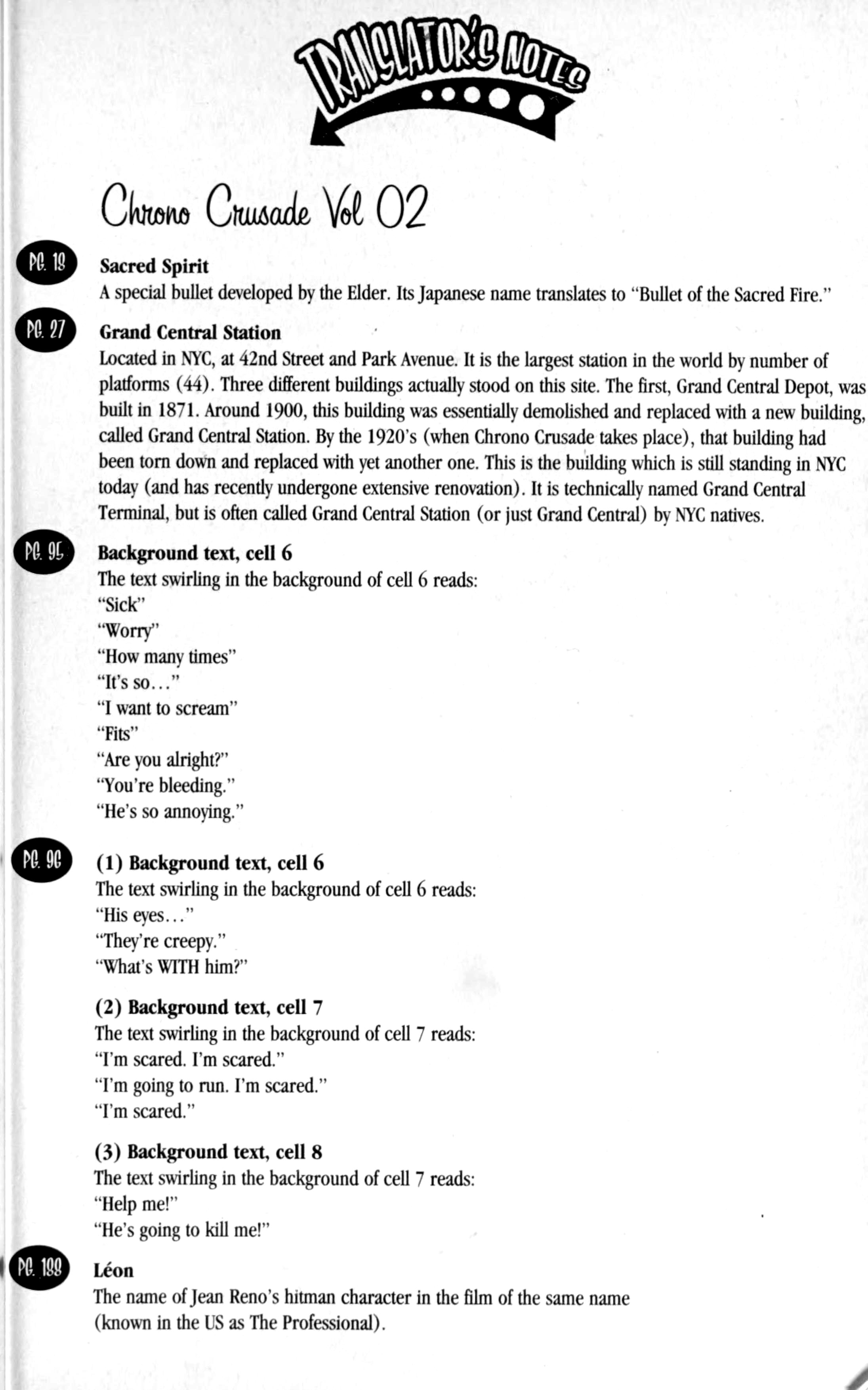 Read Chrno Crusade EN Manga Online