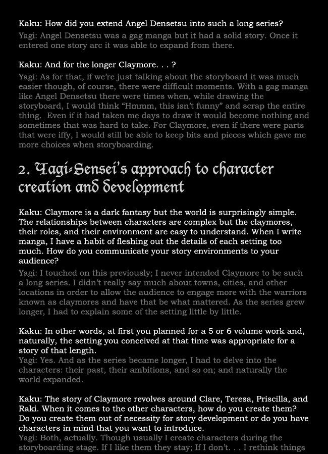 Read Claymore EN Manga Online