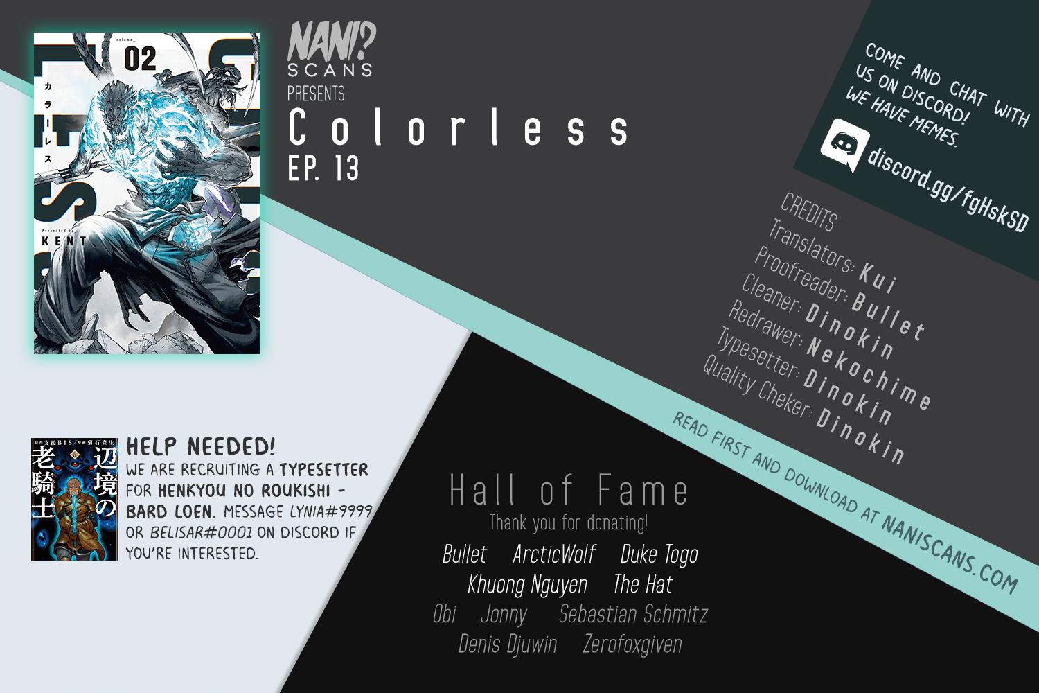 Read Colorless EN Manga Online