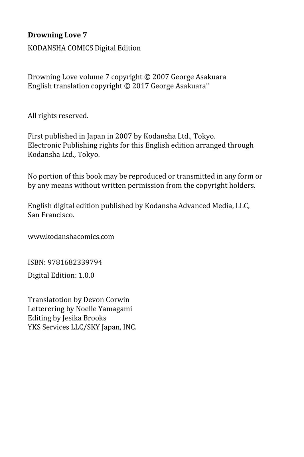 Read Drowning Love EN Manga Online