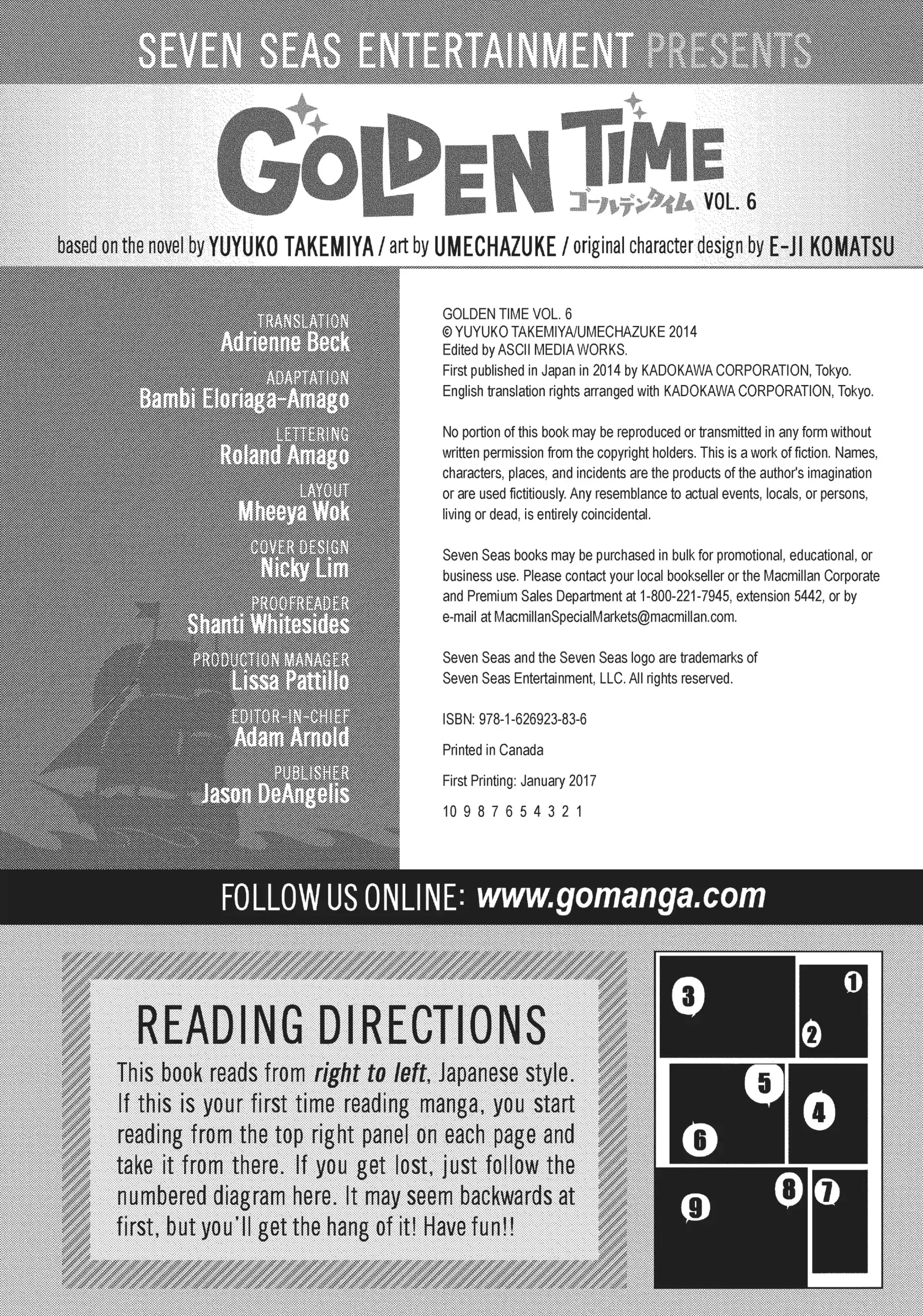 Read Golden Time EN Manga Online