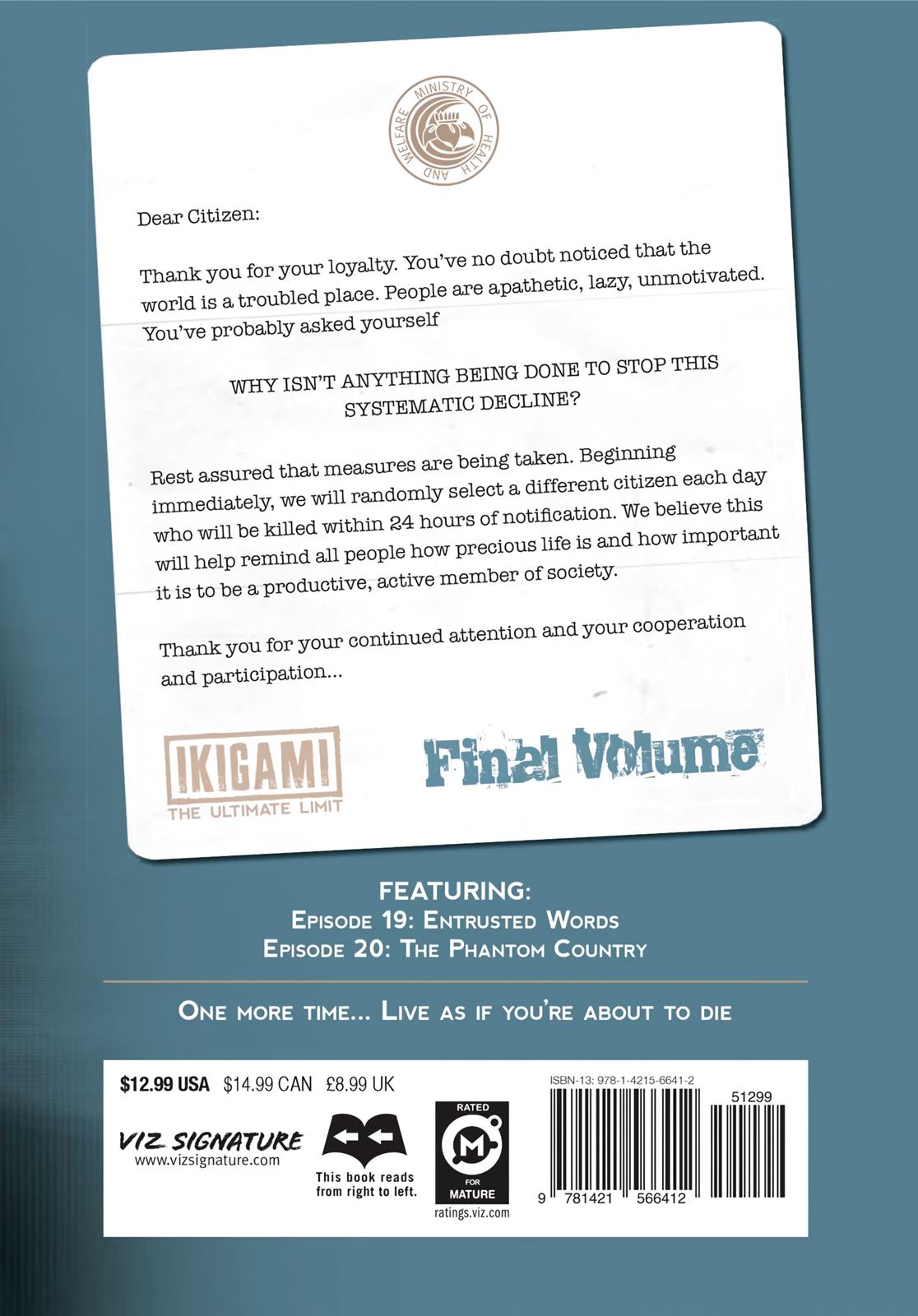 Read Ikigami The Ultimate Limit EN Manga Online