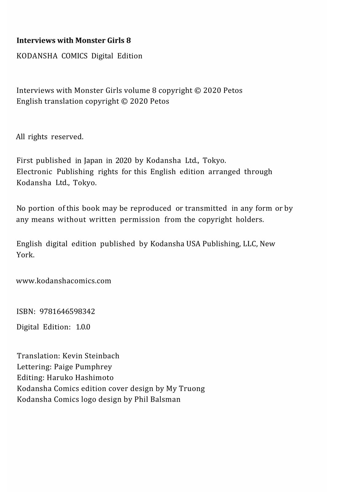 Read Interviews with Monster Girls EN Manga Online