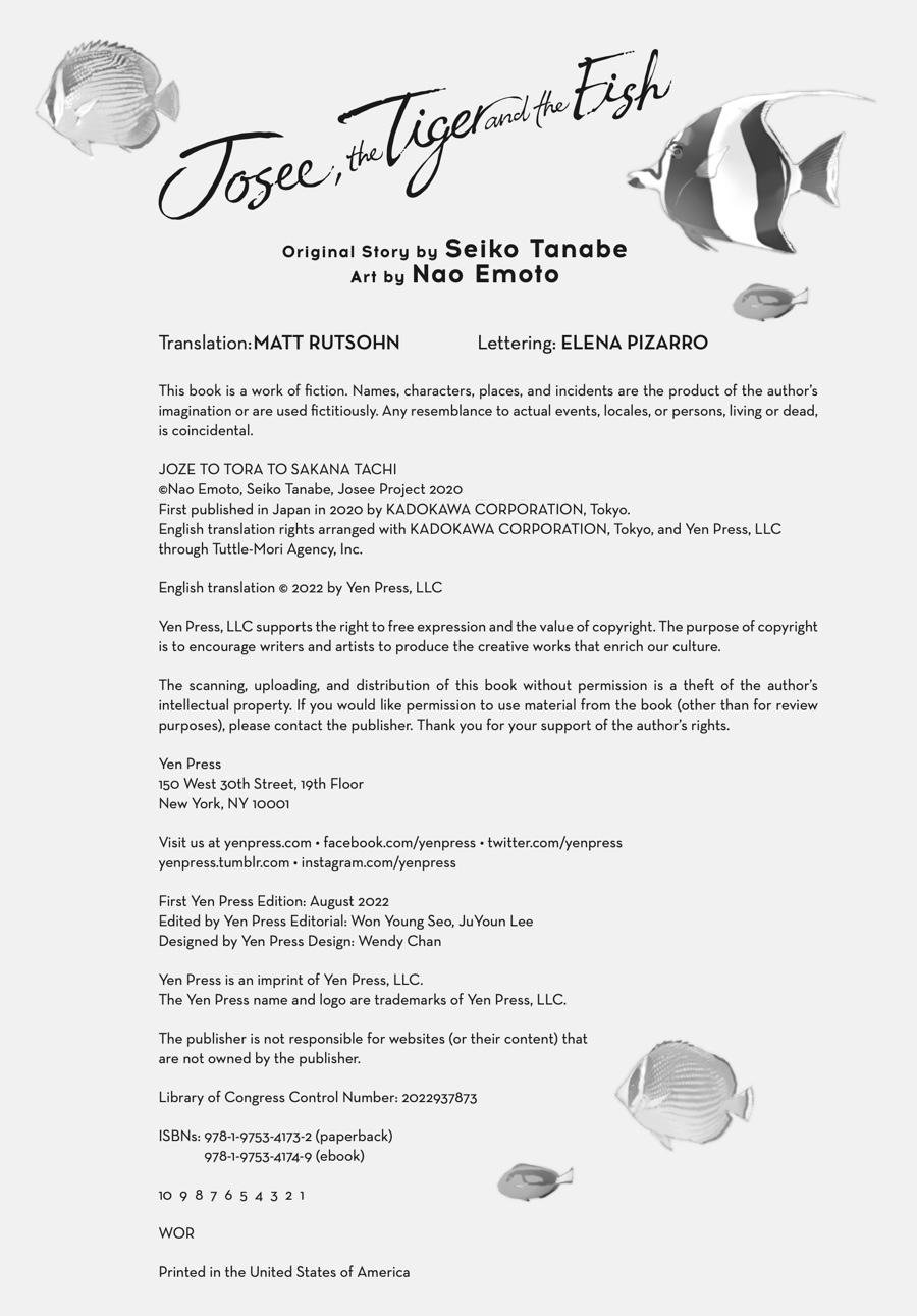 Read Josee, the Tiger and the Fish EN Manga Online