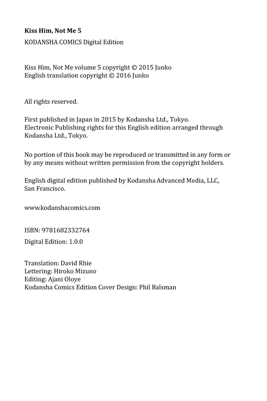 Read Kiss Him, Not Me EN Manga Online