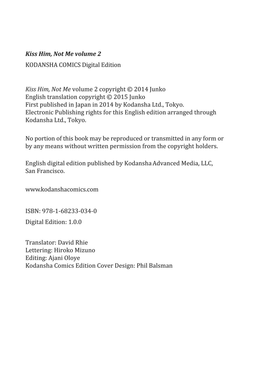 Read Kiss Him, Not Me EN Manga Online