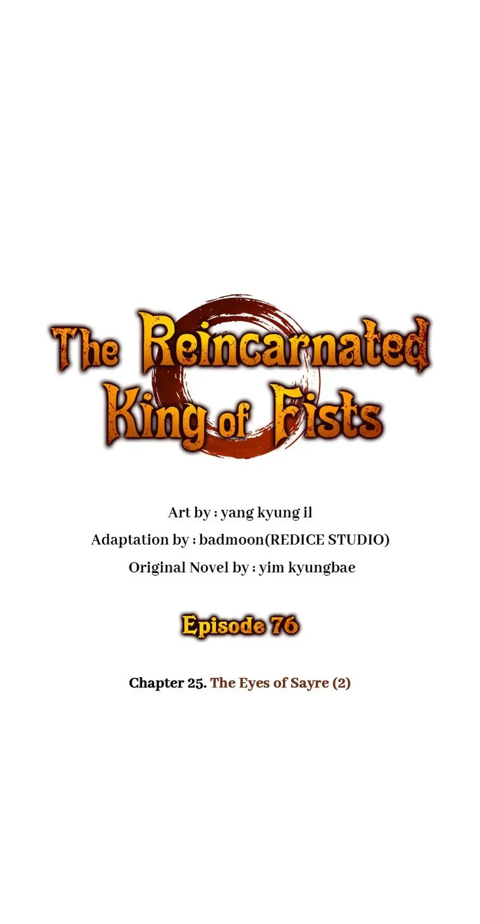 Read The Reincarnated King of Fists EN Manga Online