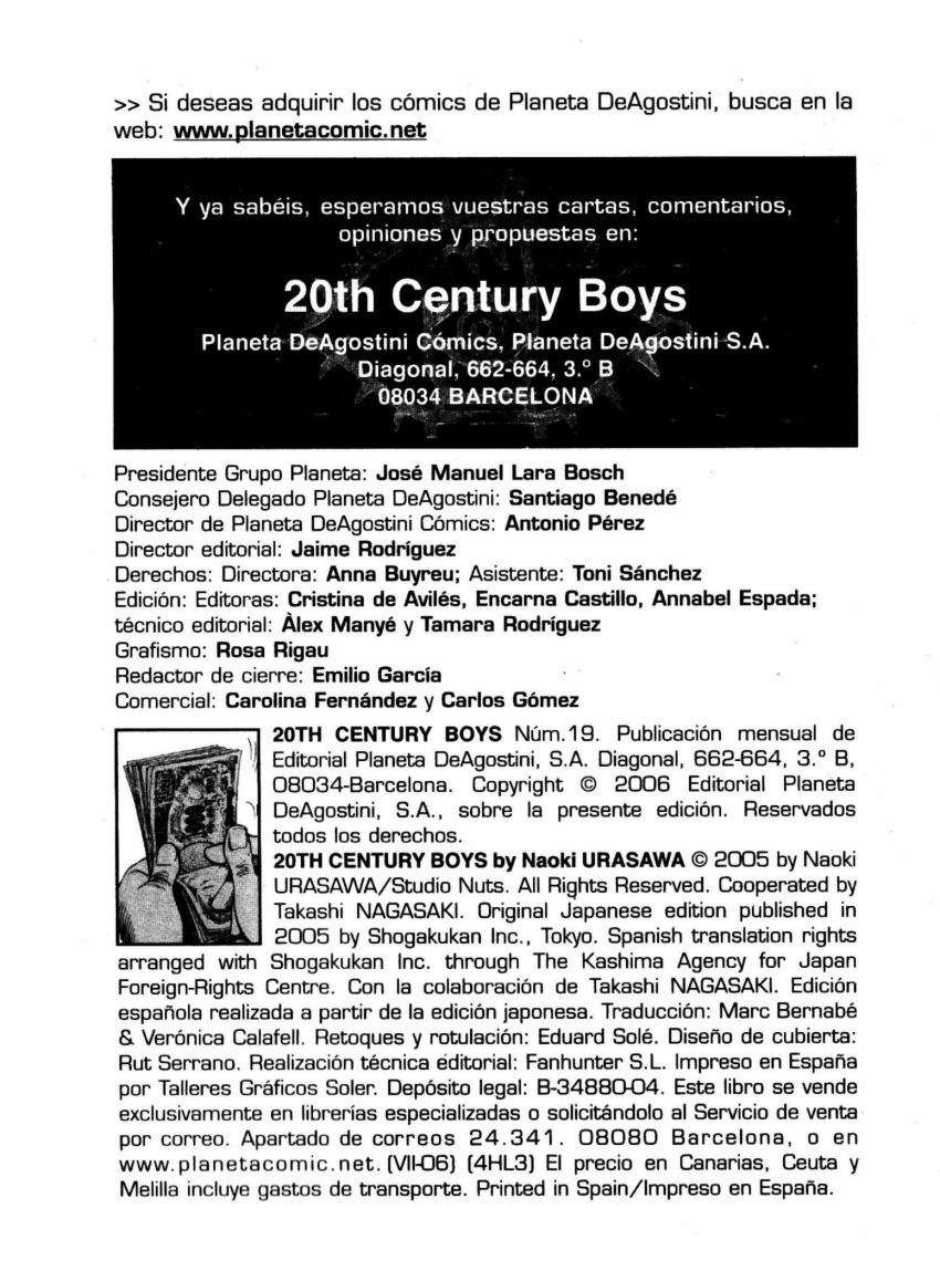 Read 20th Century Boys ES Manga Online