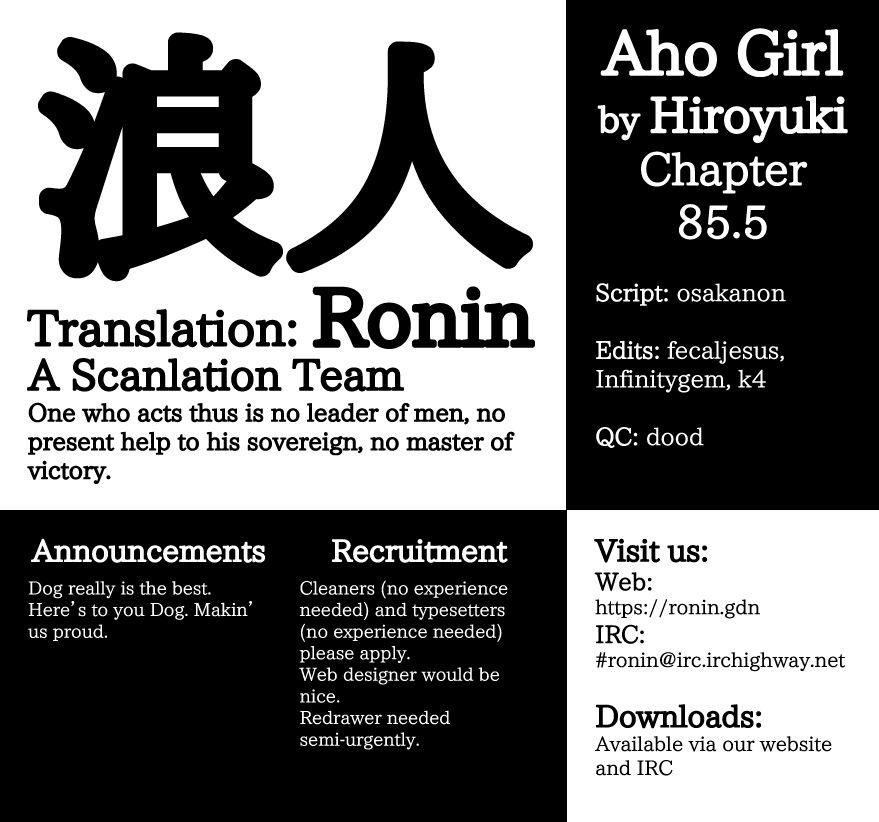 Read Aho Girl ES Manga Online