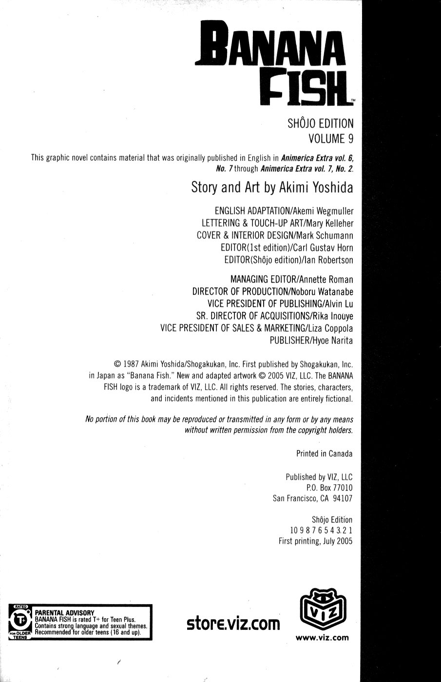 Read Banana Fish ES Manga Online