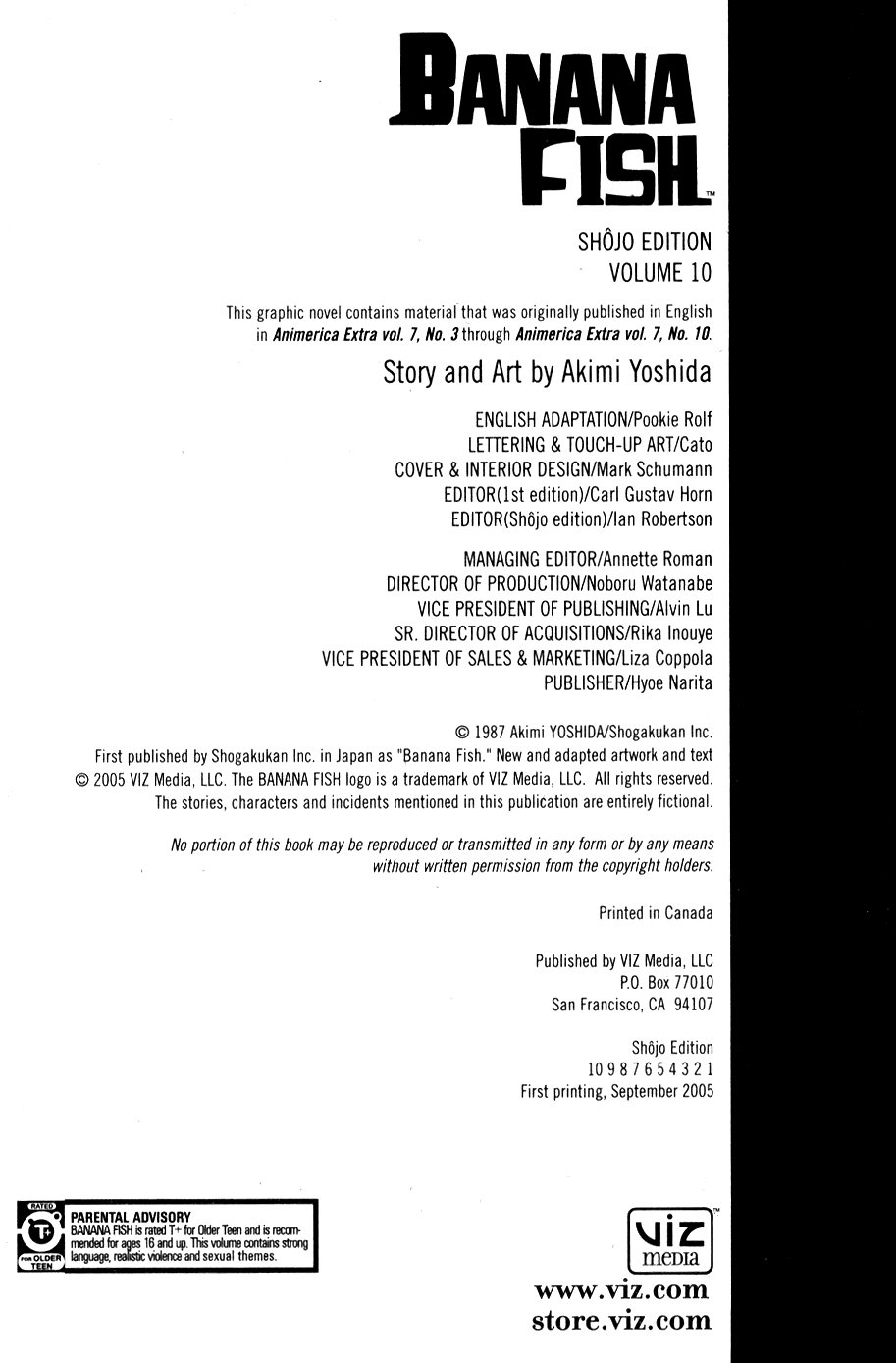 Read Banana Fish ES Manga Online