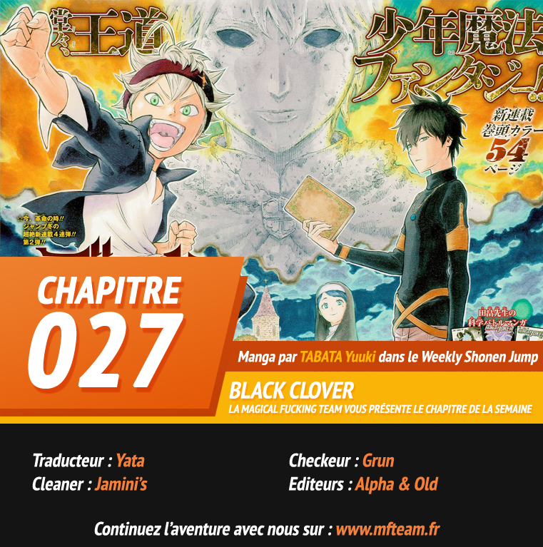 Read Black Clover FR Manga Online