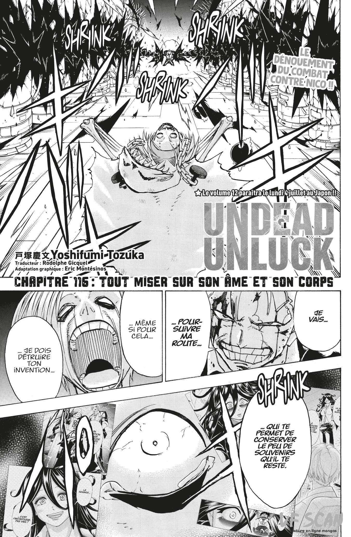 Read Undead Unluck FR Manga Online