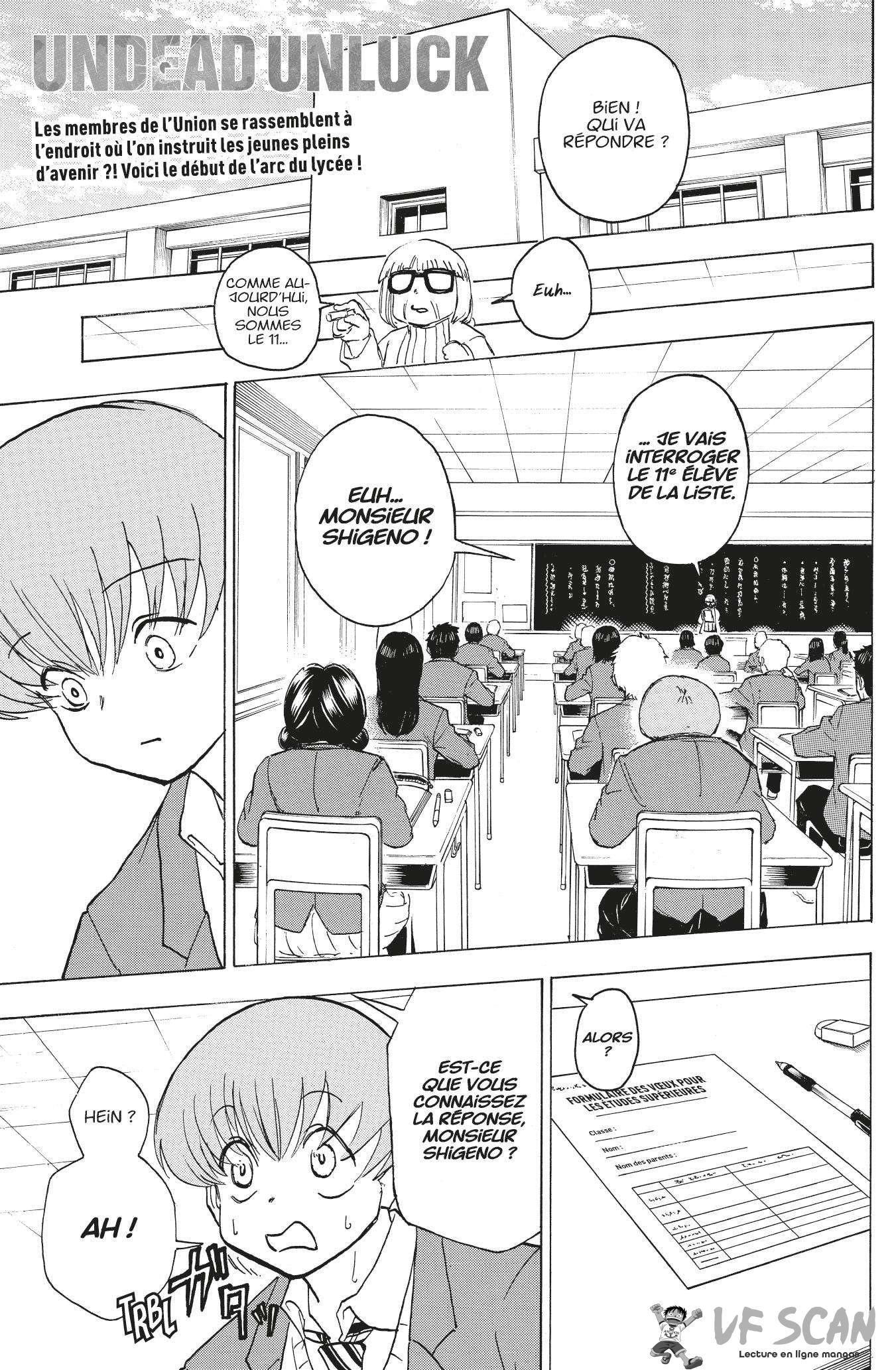 Read Undead Unluck FR Manga Online