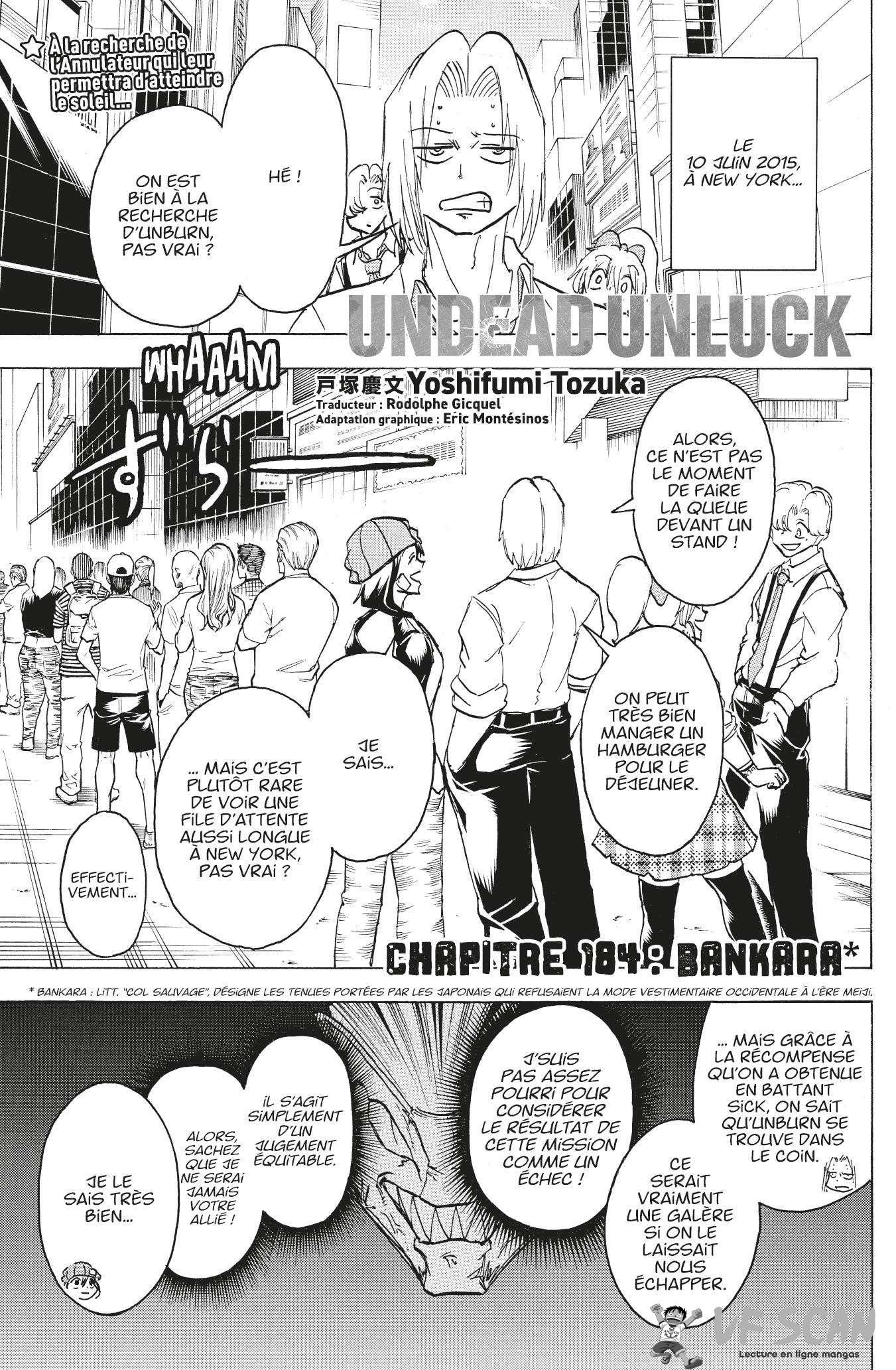 Read Undead Unluck FR Manga Online